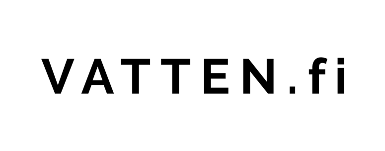 vatten.fi logo musta ei liikemerkkiä